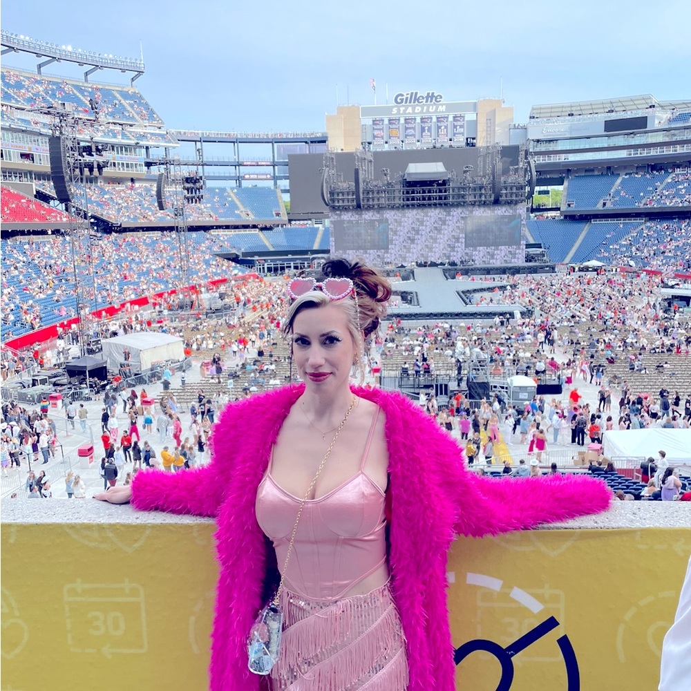 hot pink coat